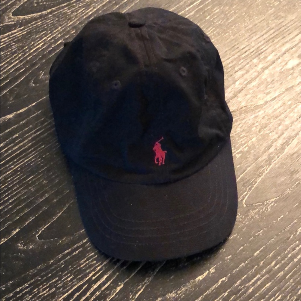 Polo Ralph Lauren Toddler Black Adjustable Cap/Hat